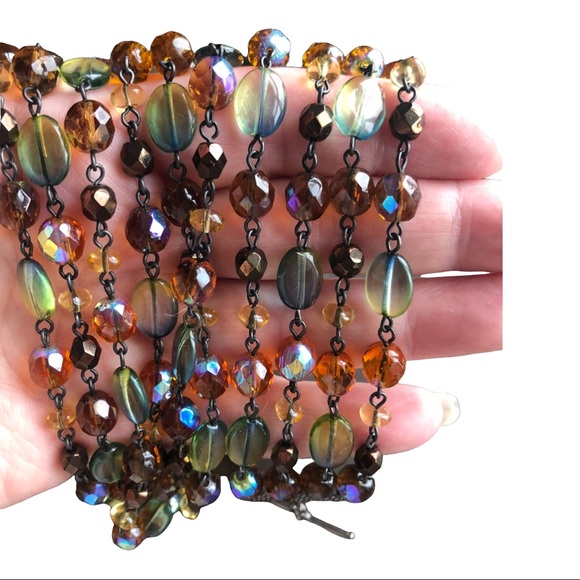 unknown Jewelry - vintage faux jewel necklace and matching bracelet